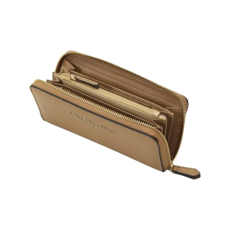 Valentino Label Wallet Women's Beige-2