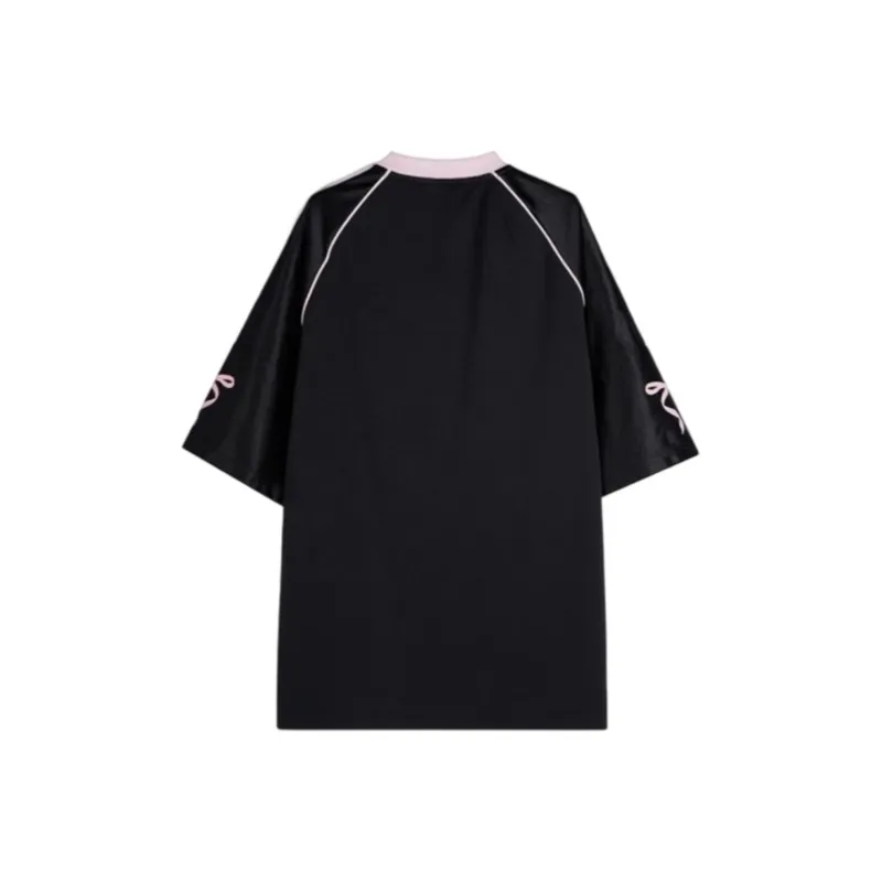 LESS BEARS Drop Shoulder Sleeve T Shirt Women's-4