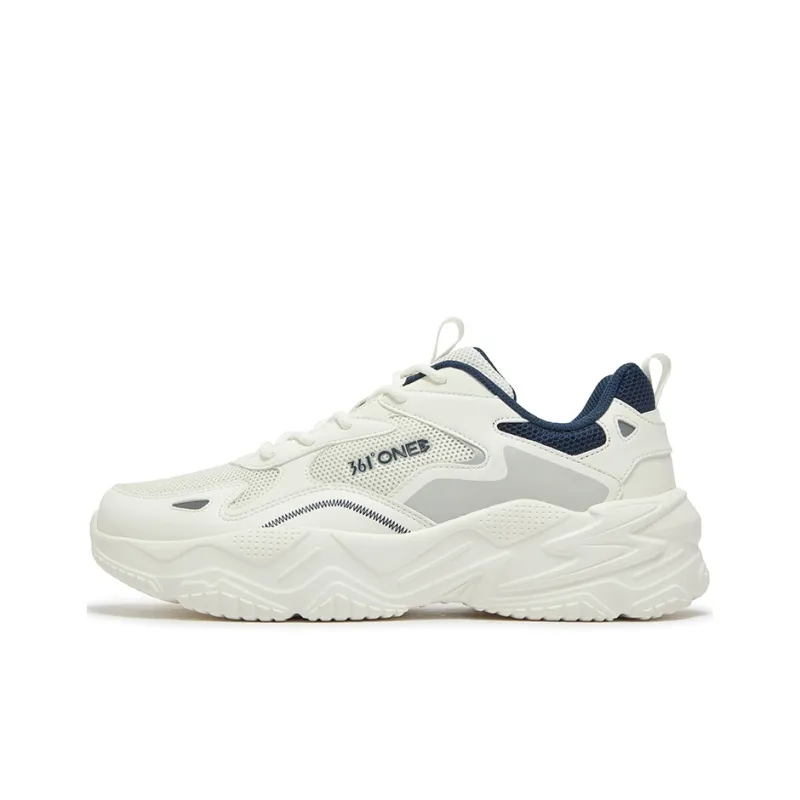 361° Slip Resistant, Abrasion Resistant, Breathable Low Top Casual Shoes Men's White Blue-0