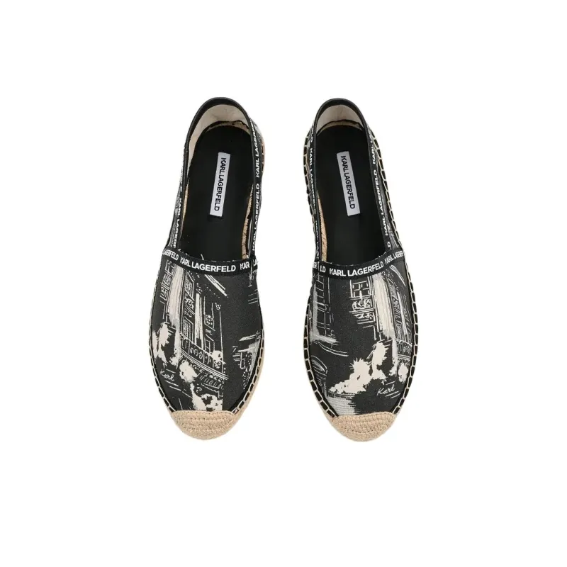 KARL LAGERFELD Kamini Espadrilles Women's Black-3