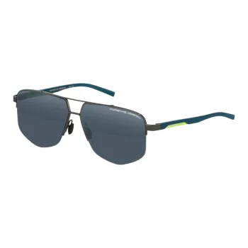 PORSCHE DESIGN Metal Aviator Sunglasses Men's Black