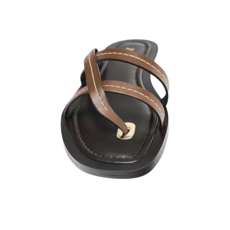 ZARA Abrasion Resistant Flip Flops Women's Brown-3