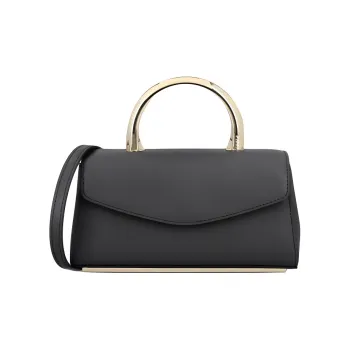Furla Cow Leather Shoulder Bag, Handbag Mini Women's Black