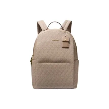 MICHAEL KORS Coated Canvas Backpack Tubas Women's Light Brown