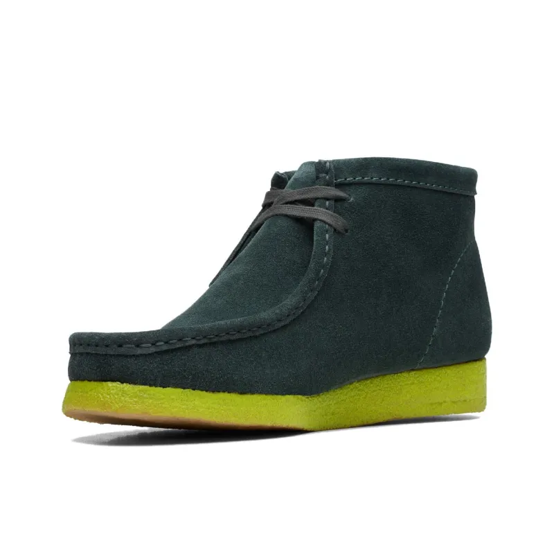 Clarks Wallabee Ankle Boots Men's Green-3