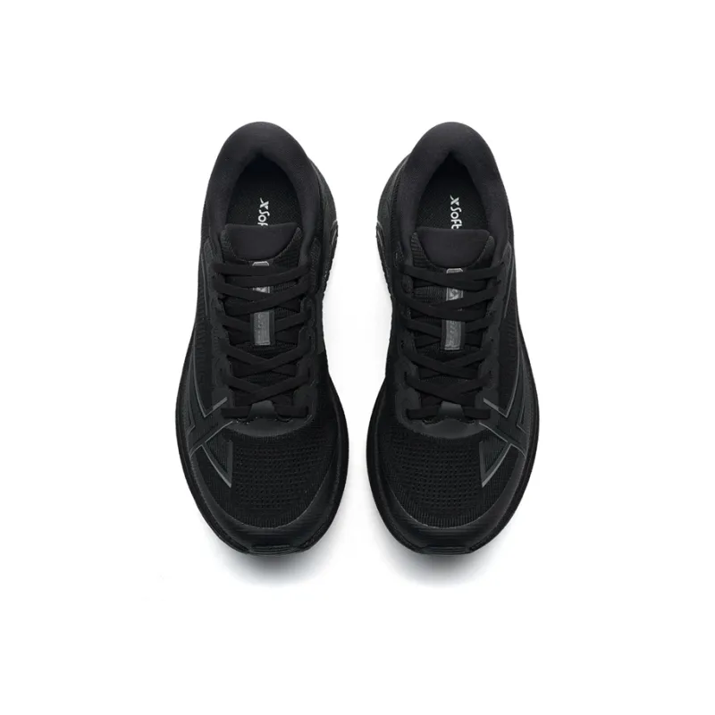 XTEP Cushioning, Abrasion Resistant, And Resilient Properties Low Top Training Sprint Running Shoes Men's Black-3