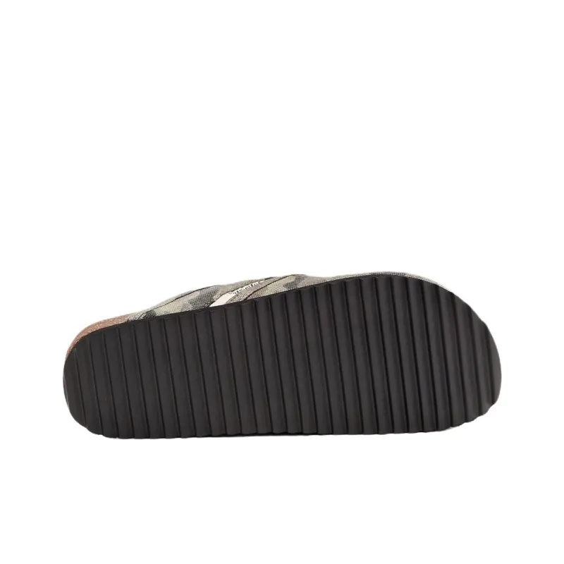 DIESEL Closed Toe Slippers 4cm Men's Green-6