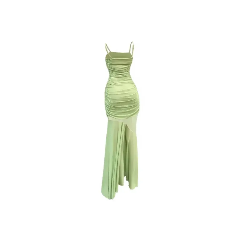 SY Slip Dresses Women's Emerald Green-1