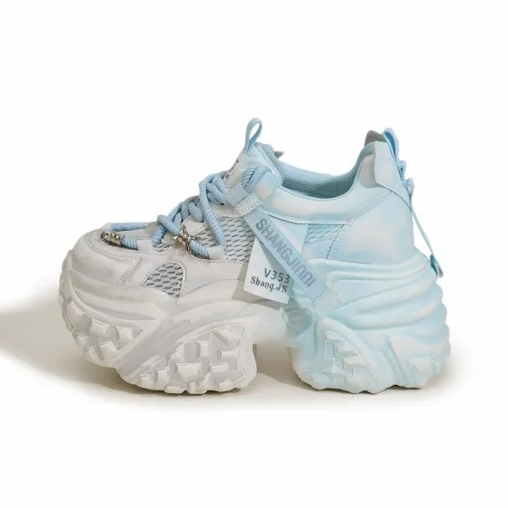 Milan Love Song Shock Absorbers Slip Resistant, Abrasion Resistant, Breathable Low Top Chunky Sneakers Women's-0
