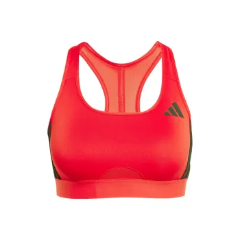 Adidas POWERREACT TRAIN BRA Sports Underwear Women's Pure Gemstone Red/Black