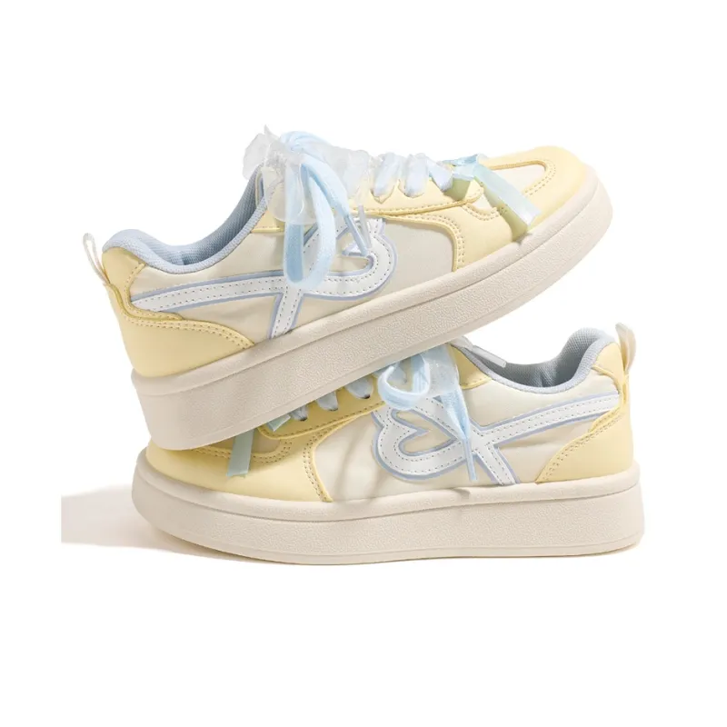 HUANQIU Abrasion Resistant Lightweight Height Increasing Low Top Skateboard Shoes Women's-1