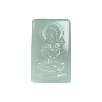 BUDOUXIAOAI Pendants White Jade/Pale Greenish White Jade Unisex