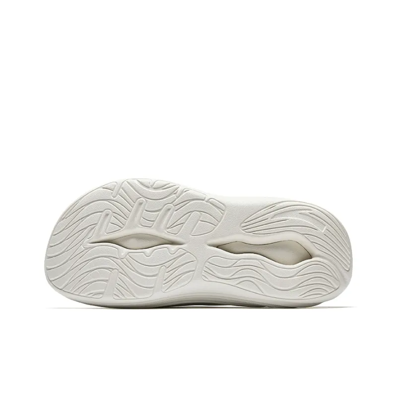 Anta Slip Resistant Slide Slippers Men's White Black-4