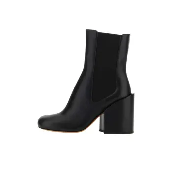 MaxMara Sportma Short Chelsea Boots 10cm Women's Black