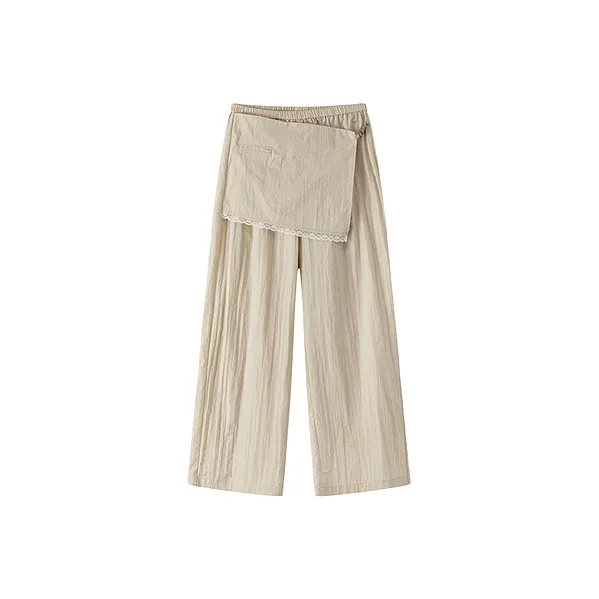 CHUU Casual Pants Women's White Apricot-0