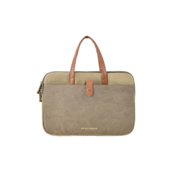 Daily Paper Fabric Laptop Bags Briefcases Unisex Light Green