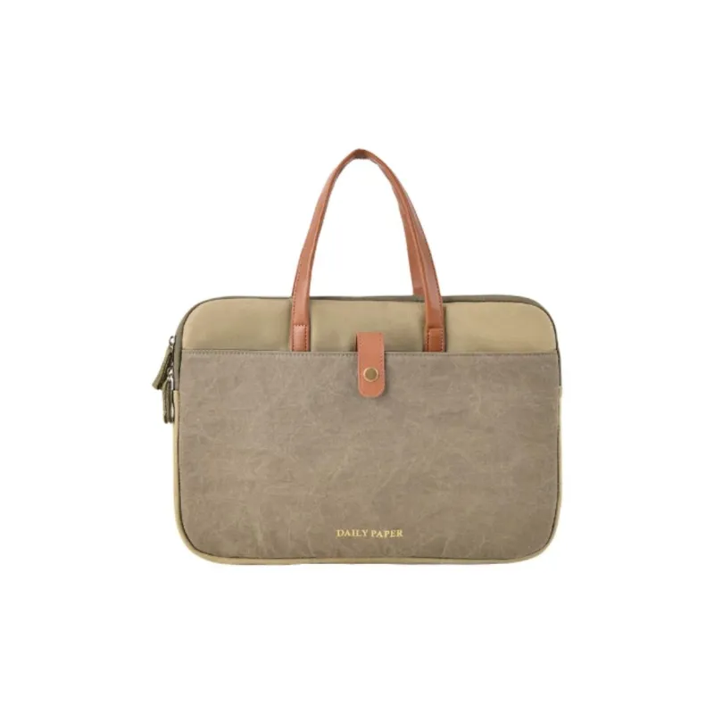 Daily Paper Fabric Laptop Bags Briefcases Unisex Light Green-0