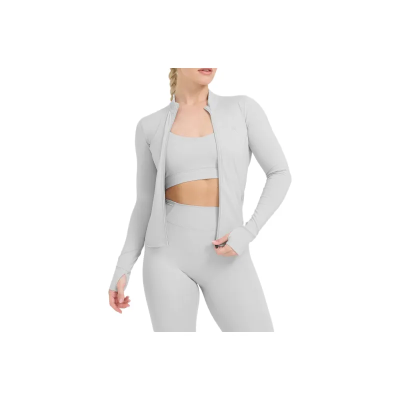 ONER ACTIVE Yoga Coat Women's Light Gray-0