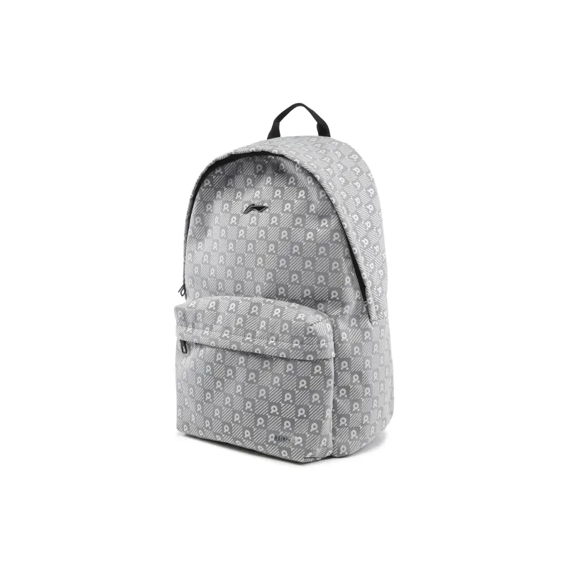 LiNing Polyester Backpack Unisex Classic Monogram Jacquard All Over Print-1