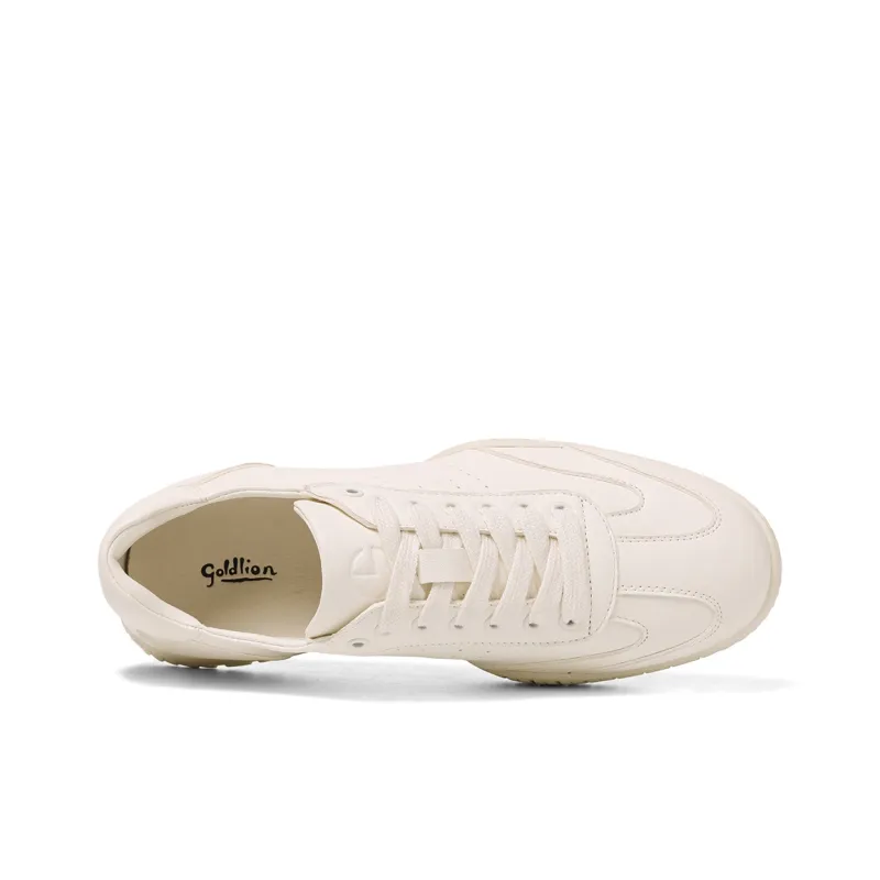GOLDLION Low Top Casual Shoes Women's Ecru-2