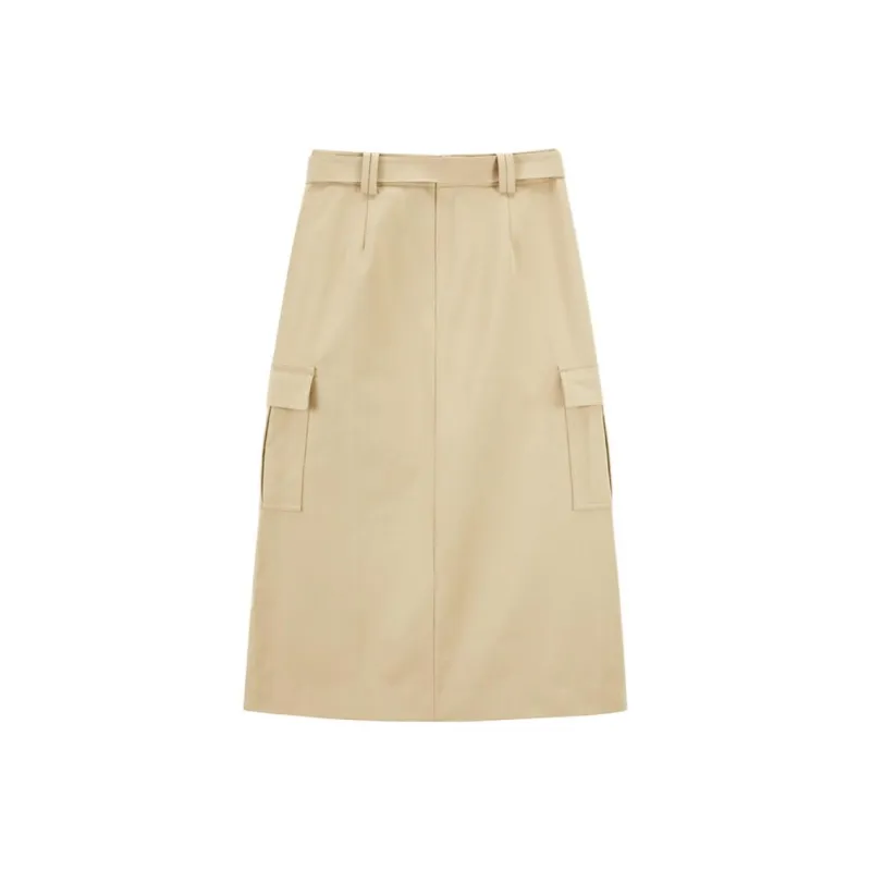 PEACEBIRD Casual Long Skirt Women's-1