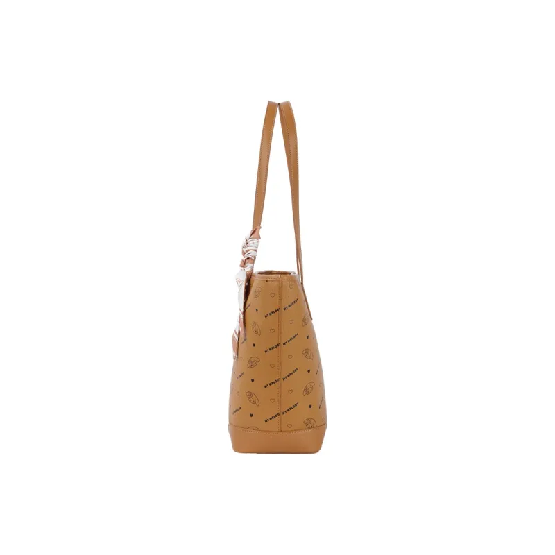 MESUCA ×Sanrio Collaboration Melodi Synthetic Leather Tote Handbag, Shoulder Bag Women's-11