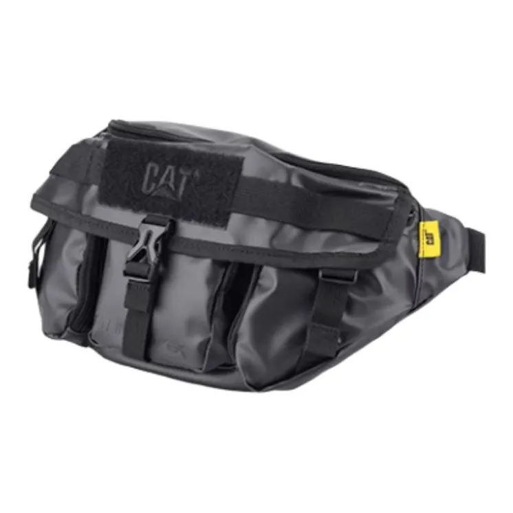 CAT PVC Crossbody Fanny Pack Medium Size Men's Black-2
