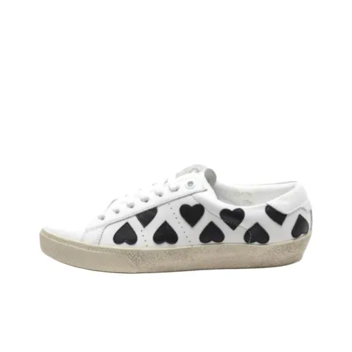 SAINT LAURENT Low Top Skateboard Shoes Women's White