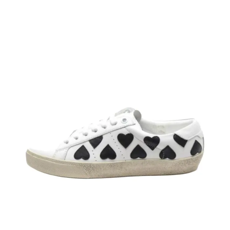 SAINT LAURENT Low Top Skateboard Shoes Women's White-0
