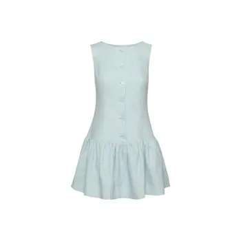ARITZIA SS25 Wilfred Snapdragon Linen Dress Sleeveless Dress Women's