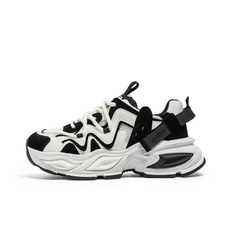 JANE HARLOW Slip Resistant, Abrasion Resistant, Breathable, Height Increasing Low Top Chunky Sneakers Men's-0