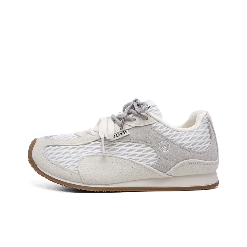 The New Age Family Low Top Skateboard Shoes Women's Beige-0