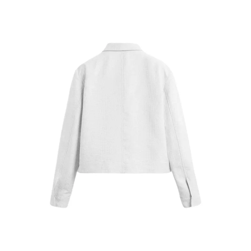 ZARA Jackets Men Light Gray-1