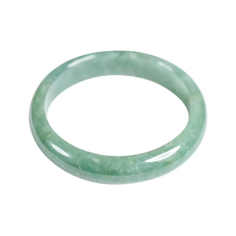 JUPINCUI Glutinous Jade Minimalist Style Elegance # Premium Feel, Niche Elegance, Sweet Green Bangle Unisex-0