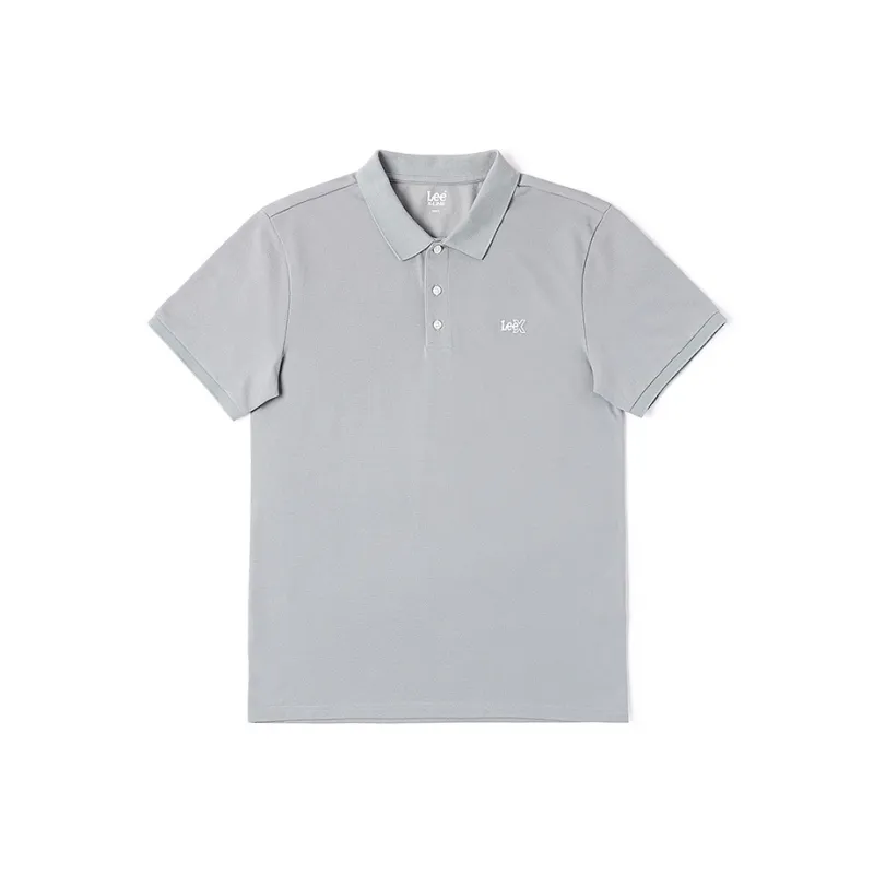 Lee SS25 Polo Shirt Unisex Lime Gray-0