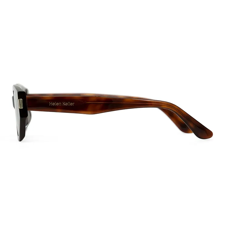 HELEN KELLER Plate Frame Cat Eye Sunglasses Unisex-7