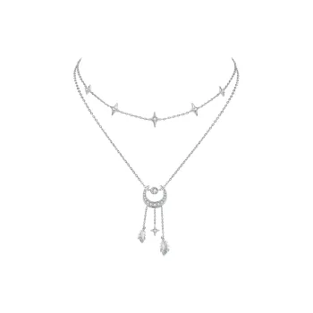 ZEGL Copper White Gold Plated Necklaces Women's