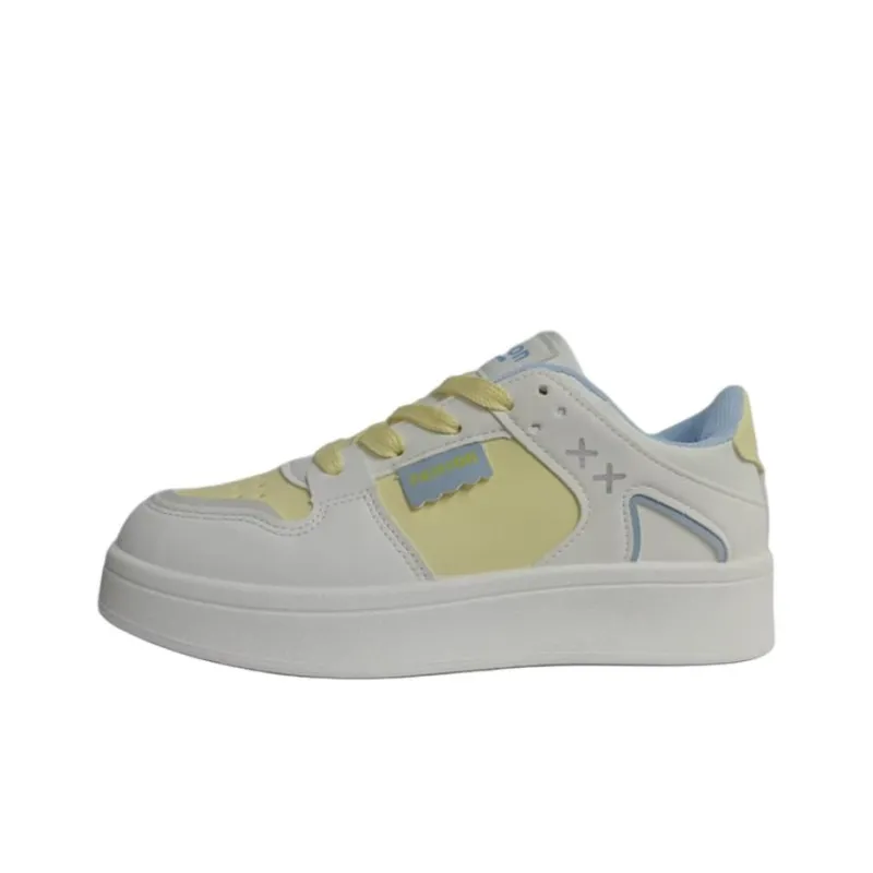 Puppytown Waterproof And Slip Resistant Low Top Skateboard Shoes Women's Yellow-0