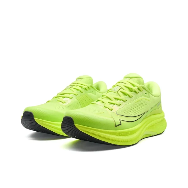 XTEP 2000km PLUS Running Shoes Men Low Top Electric Pink Green-2
