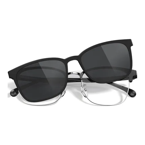 PARIM Plate And Metal TR90 Mixed Frame Browline Sunglasses Unisex