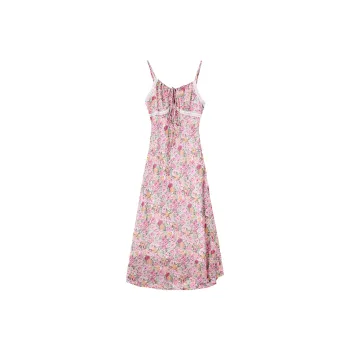 WESTLINK Slip Dresses Women's Green/Pink