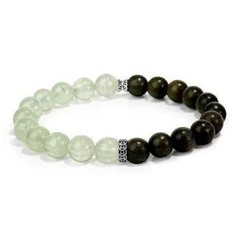 PUTUOSHANWENCHUANG Green Sandalwood Bracelets Unisex