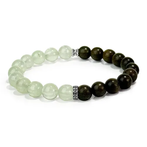 PUTUOSHANWENCHUANG Green Sandalwood Bracelets Unisex
