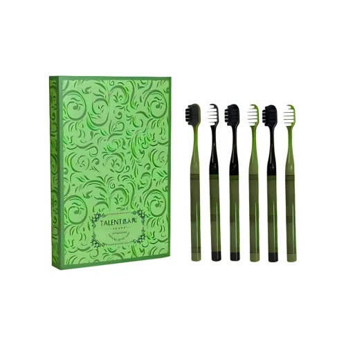 TALENT SHOW Luxury Ultra Fine Soft Hair High End Aesthetic Adults Couple All Manual Toothbrush 6 Pcs/Box