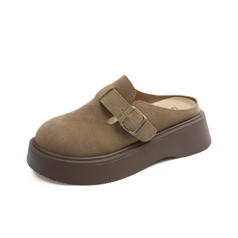 GESHE Rubber Sole Abrasion Resistant Closed Toe Slippers Women's-4