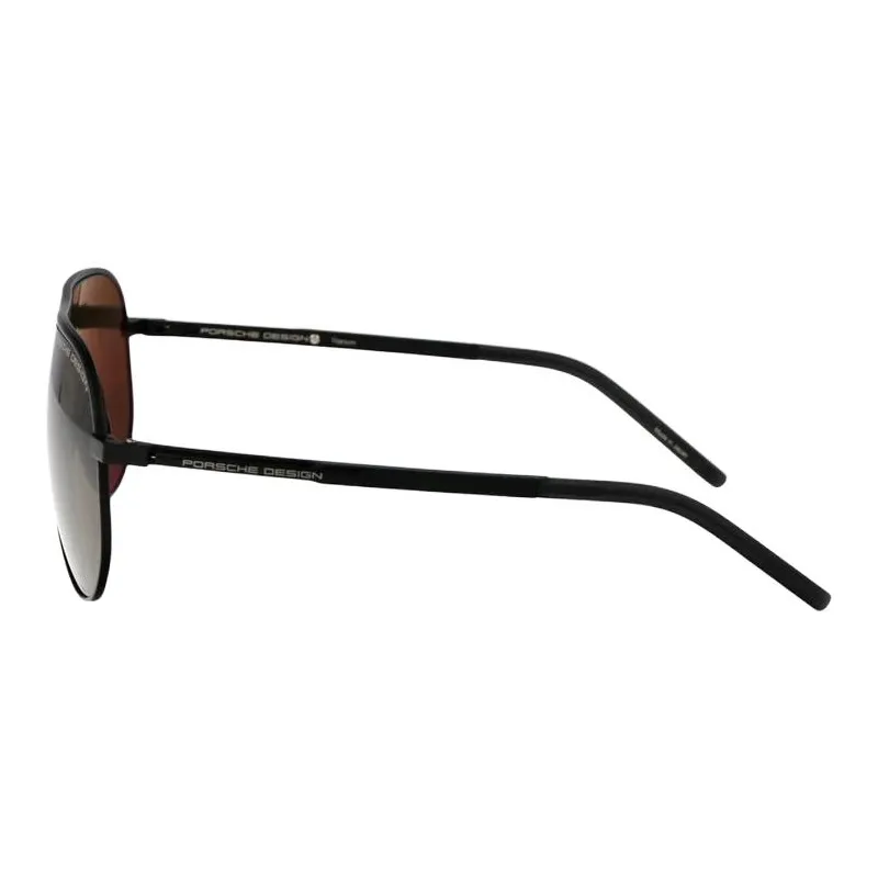 PORSCHE DESIGN Metal Aviator Sunglasses Women's Black-2