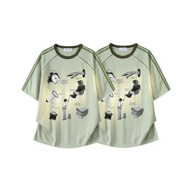 YOSICIL T Shirt Unisex Light Green-16