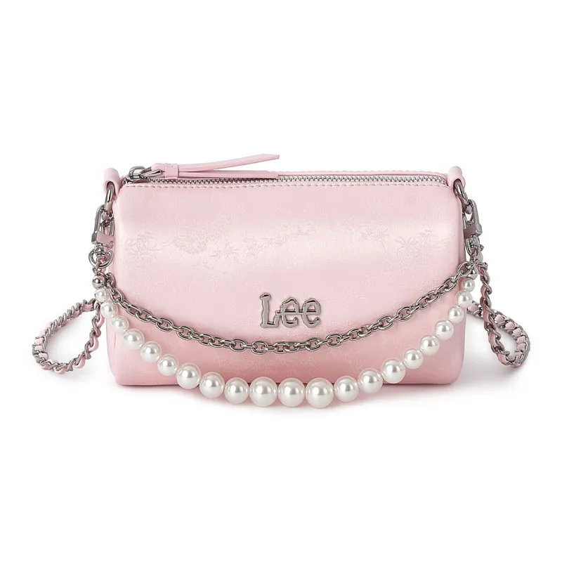 Lee PU Shoulder Bag Regular Women's Pink/Silver-1