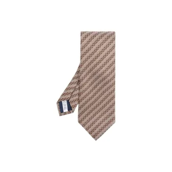 FERRAGAMO Silk Ties Men's Beige