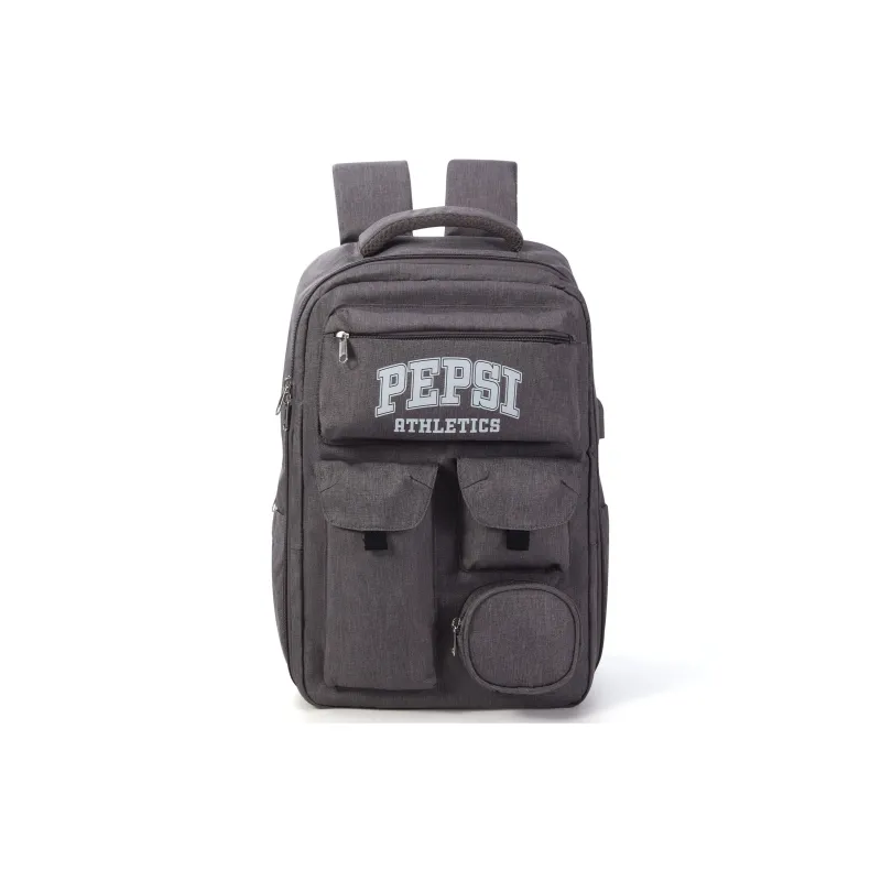 Pepsi Fabric Backpack Unisex Gray-0